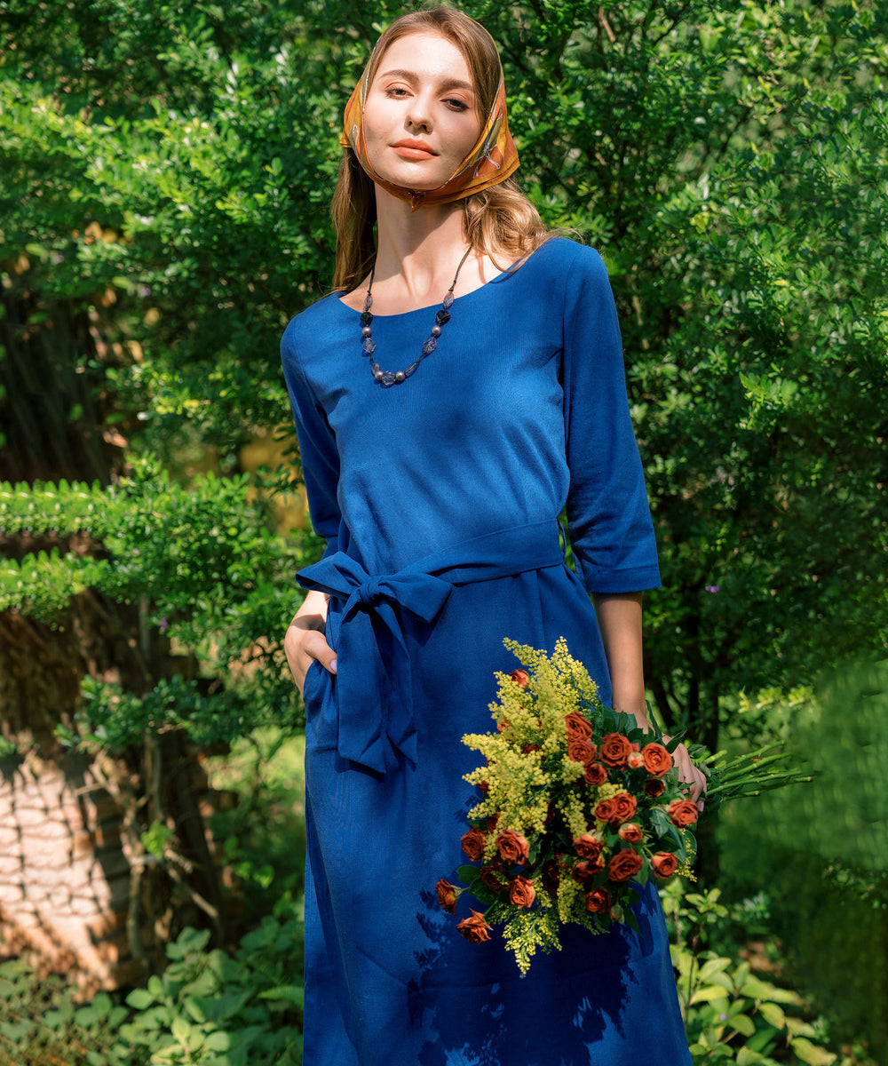 Women Linen Midi Dress | Hannah Canvas Canada – HANNAH CANVAS