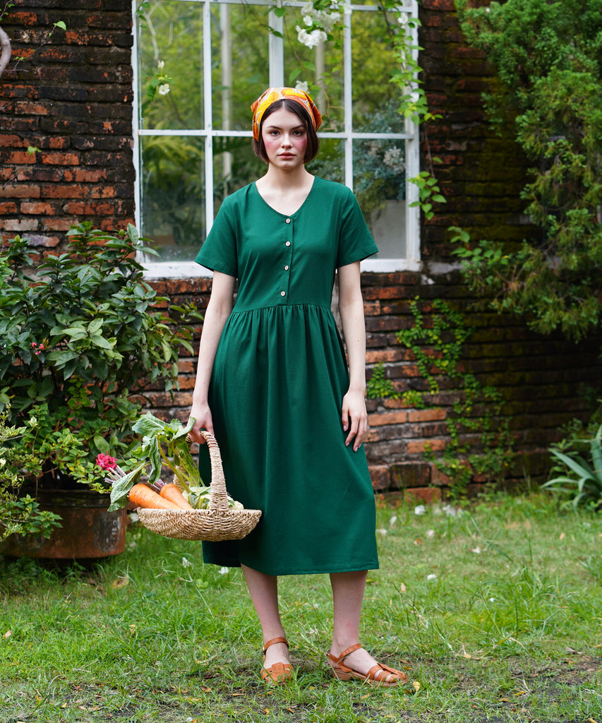 Linen V Neck Loose Dress | Hannah Canvas Canada HANNAH CANVAS Linen V Neck Loose Dress | Hannah Canvas Canada HANNAH CANVAS