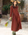 Long Sleeve Linen Dress - Juliette Dress | Wood