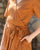 Linen Midi Wrap Dress - Olivia Dress | Caramel