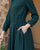 Long Sleeve Linen Dress - Juliette Dress | Forest