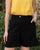 Pleated Cuffed Shorts - Hazel Shorts | Black