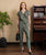 Linen Wrap Jumpsuit | Olive