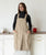 Reversible Linen Apron | Caramel x Beige