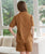 Linen Shorts Pajamas | Caramel