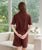 Linen Shorts Pajamas | Wood