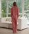 Linen Long Pants Pajamas | Rust