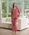 Linen Long Pants Pajamas | Rust