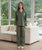Linen Long Pants Pajamas | Olive