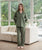 Linen Long Pants Pajamas | Olive