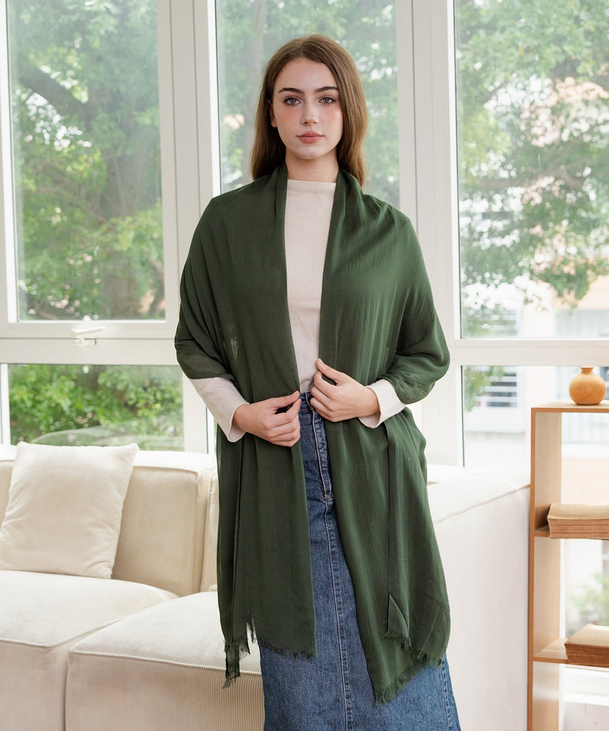 Viscose Scarf | Tea Green