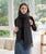 Lightweight Viscose & Polyester Scarf | Charcoal
