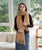 Lightweight Viscose & Polyester Scarf | Flaxen