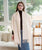 Lightweight Viscose & Polyester Scarf | Cream