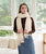 Lightweight Viscose & Polyester Scarf | Cream