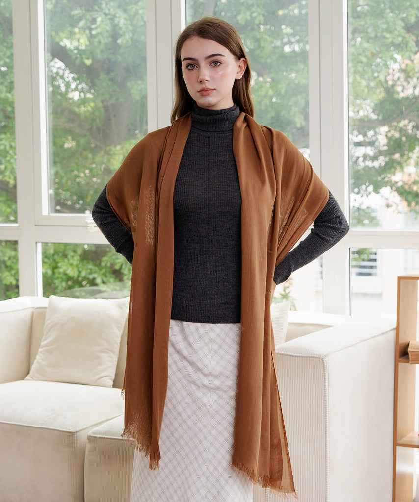 Viscose Scarf | Brick Red