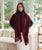 Lightweight Viscose & Polyester Scarf | Wine