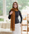 Lightweight Viscose & Polyester Scarf | Auburn