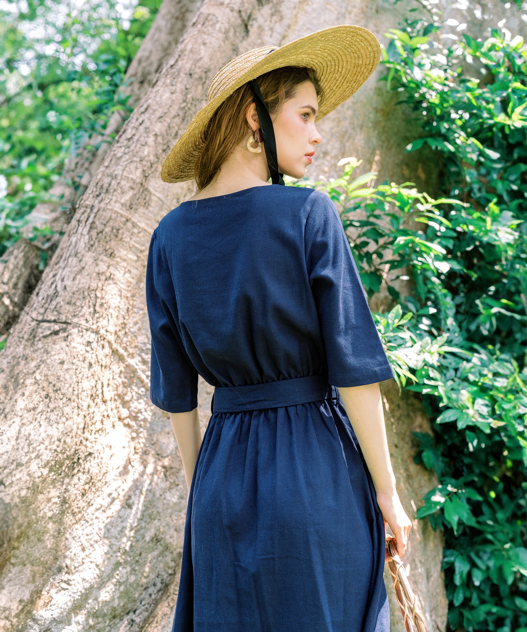 Linen Flare Dress with belt | Hannah Canvas Canada HANNAH CANVAS Linen Flare Dress with belt | Hannah Canvas Canada HANNAH CANVAS