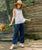 Linen Long Pants - Wide Leg Pants | Navy