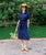 Linen Shirt Dress | Navy