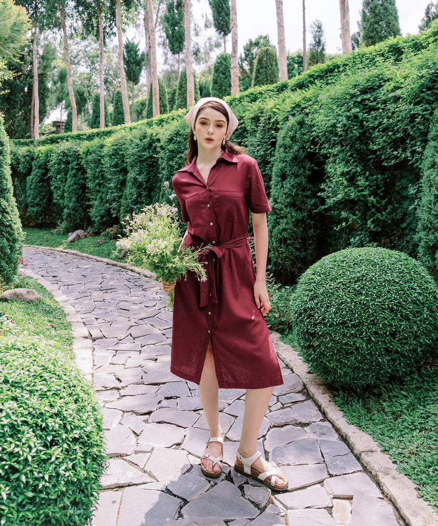 Women's Linen Shirt Dress | Hannah Canvas Canada HANNAH CANVAS Women's Linen Shirt Dress | Hannah Canvas Canada HANNAH CANVAS