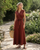 Sleeveless Linen Wrap Maxi Dress - VERA Dress | Berry