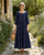 Square Neck Linen Maxi Dress - KAIA Dress | Denim