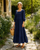 Square Neck Linen Maxi Dress - KAIA Dress | Denim