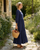 Square Neck Linen Maxi Dress - KAIA Dress | Denim