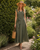 Sleeveless Linen Wrap Maxi Dress - VERA Dress | Olive
