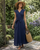 Sleeveless Linen Wrap Maxi Dress - VERA Dress | Denim