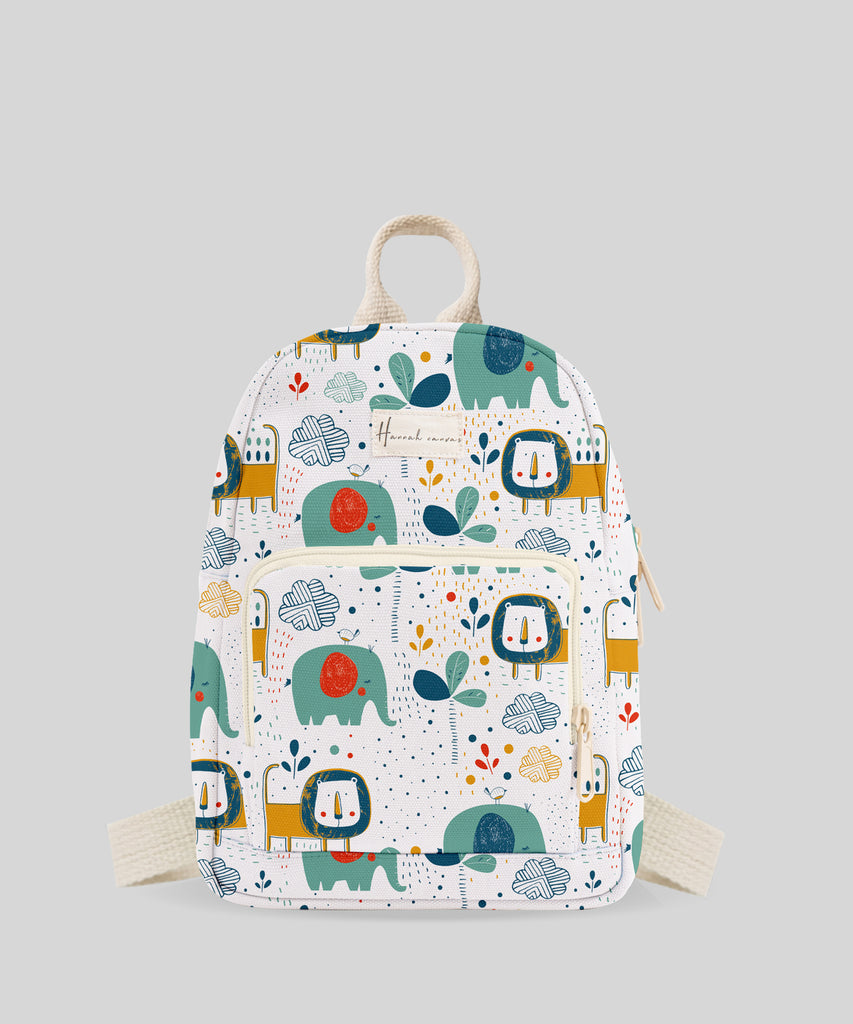Vanie Canvas Backpack With Patterns | Kids