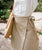 Mini Linen Wrap Skirt | Tan