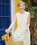 Linen Loose Sleeveless Dress | Tiny Flower