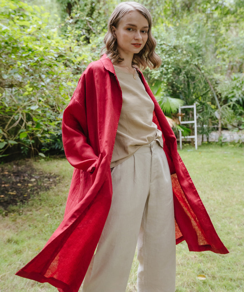 Long Linen Coat