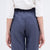 Linen Long Pants, Elastic Waist Pants | Navy