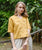 Double Breasted Linen Blouse | Golden