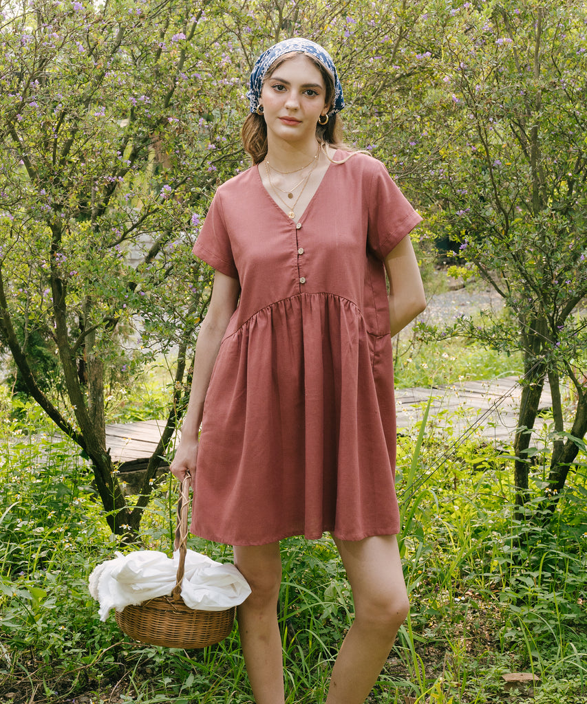 Linen Sun Dress Short Dress | Hannah Canvas Canada HANNAH CANVAS Linen Sun Dress Short Dress | Hannah Canvas Canada HANNAH CANVAS