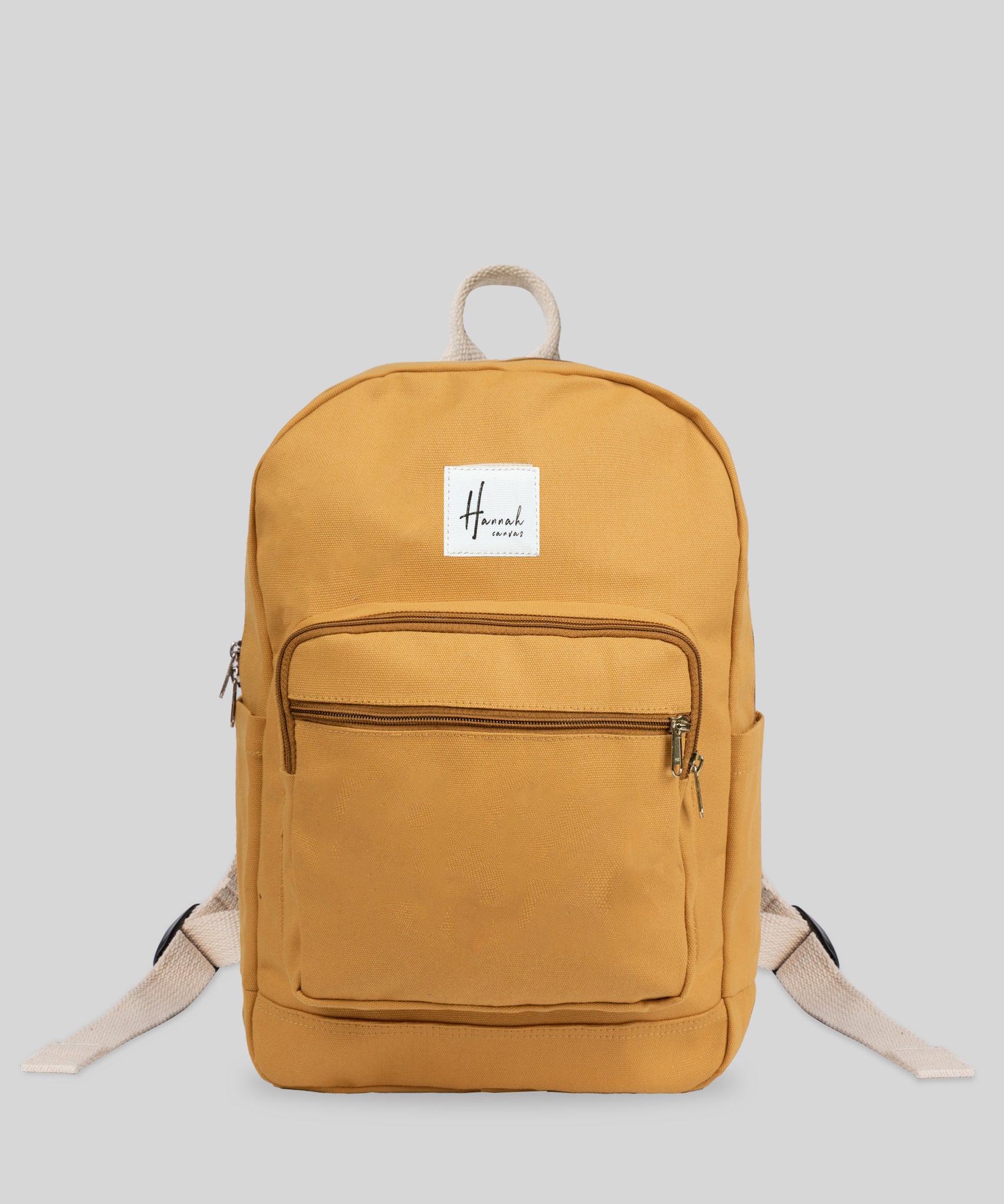Leather backpack LA BAGAGERIE Yellow in Leather - 25115643